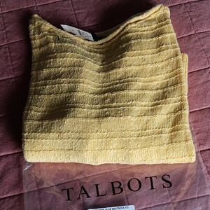 Talbots Yellow Textured Top